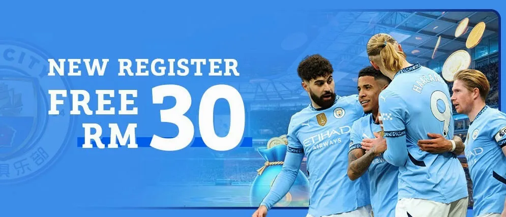 Mancity1894 Banner New register for free RM 30.